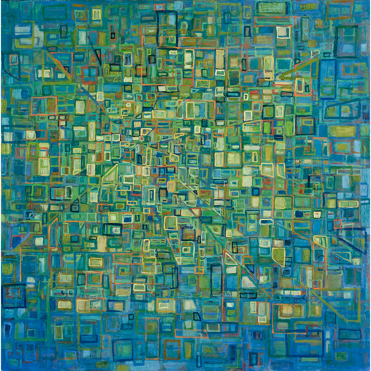 Oil on Canvas. 60" x 60". $11,700.