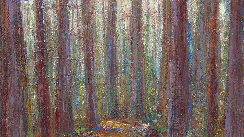 Leslie Andelin Forest purple woods