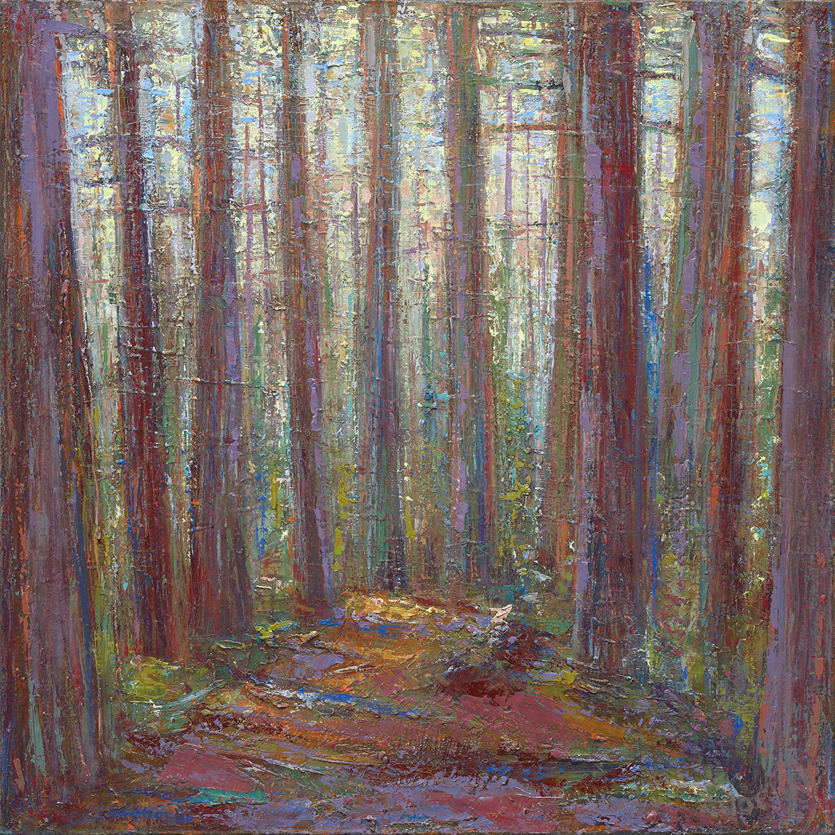 Leslie Andelin Forest purple woods