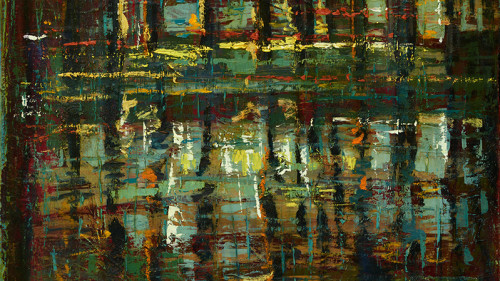 Leslie Andelin Marsh reflected trees 2