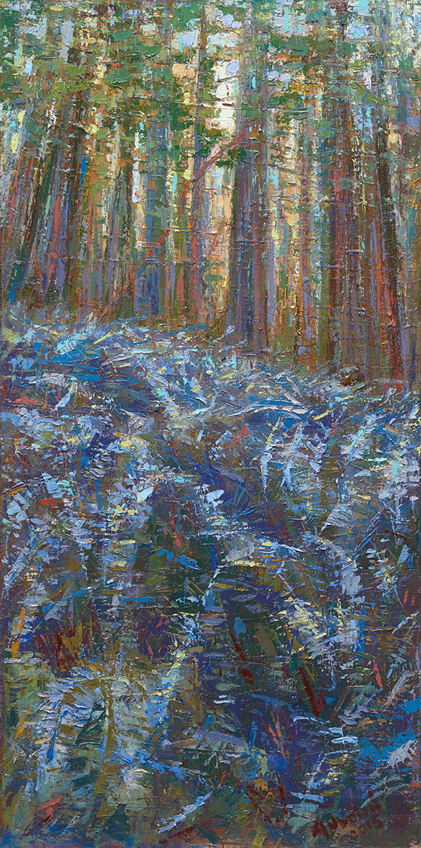 Leslie Andelin Forest blue ferns